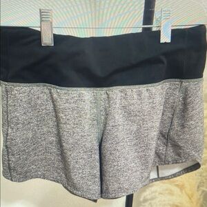 Women's Athletic Shorts - Black and Gray